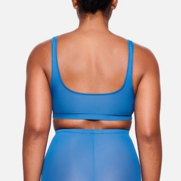 SKIMS JELLY SHEER SCOOP NECK BRALETTE/Ocean/ XXS - Picture 6 of 10